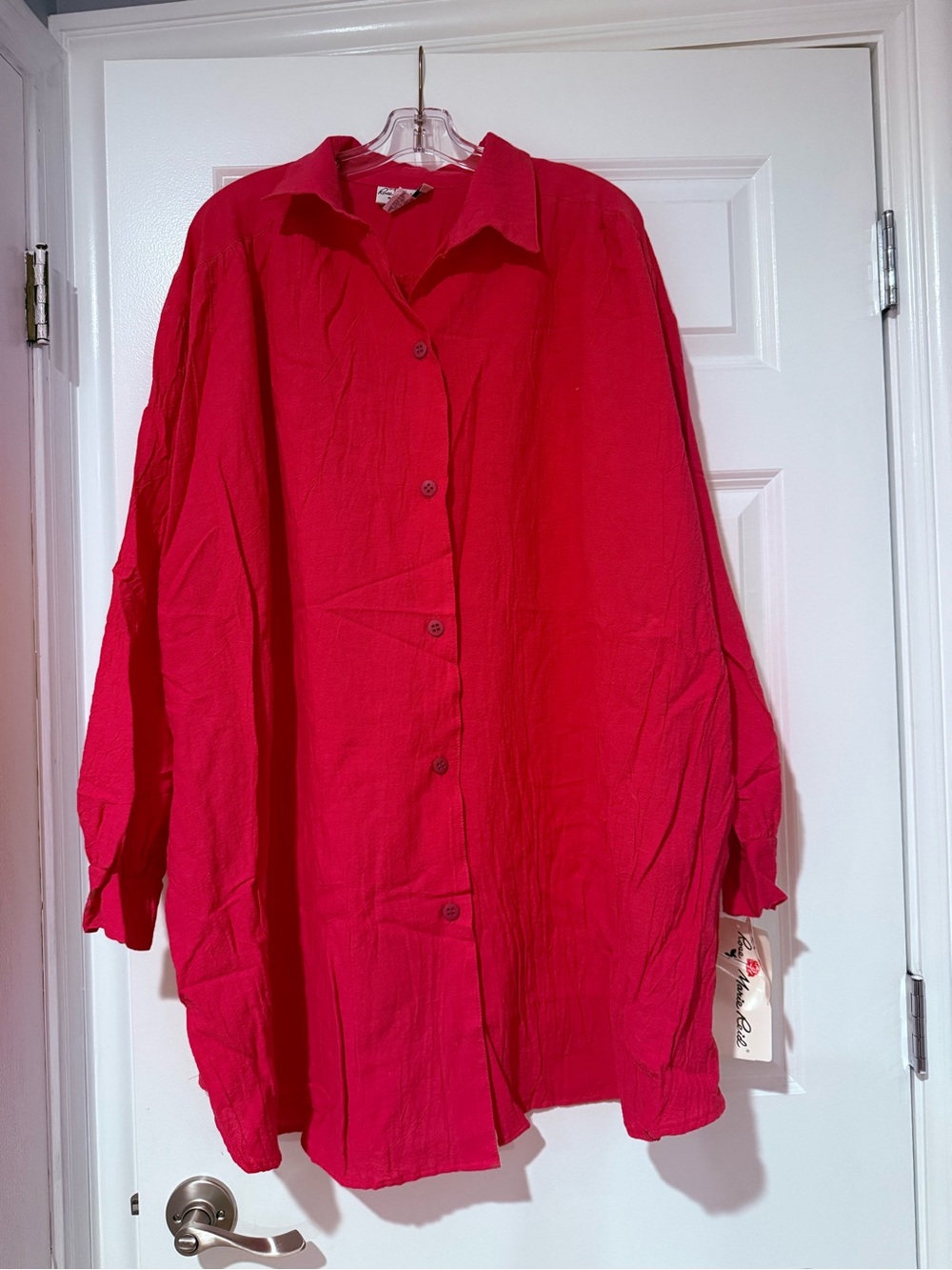 Rose Marie Reid pink Button-Up Top - Large